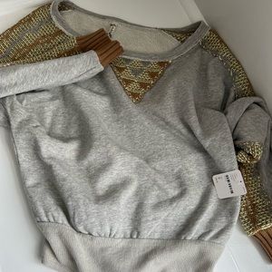 Free People Sweatshirt bodysuit